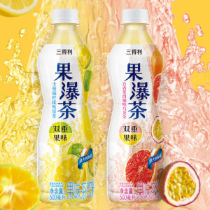 三得利 果瀑茶 双重果味茶饮料 500ml*15瓶