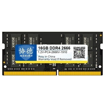 京东PLUS会员：xiede 协德 DDR4 2666 笔记本内存条 16GB