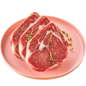 小牛凯西 澳洲进口 原切眼肉牛排套餐 100g*10片