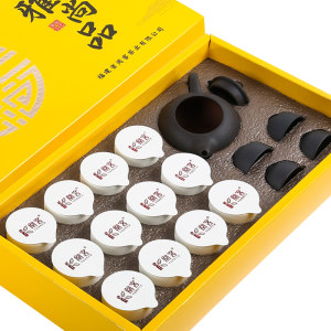 阅客 金骏眉小罐茶礼盒装 送紫砂茶具1壶4杯