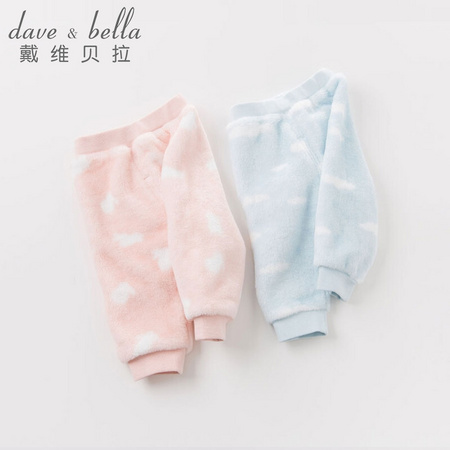 dave&bella 戴维贝拉 儿童休闲保暖长裤