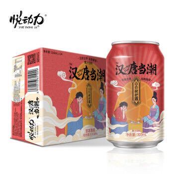 京东PLUS会员：悦动力 汉唐当潮 百合枇杷露 310ml*24罐 *3件