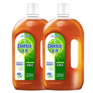英国皇室御用品牌 滴露 杀菌消毒液 1L*2瓶