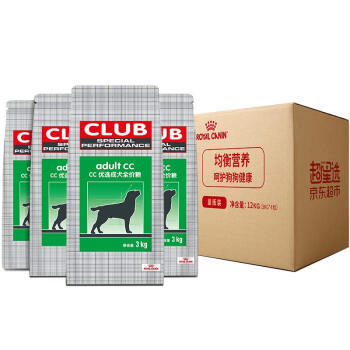 京东PLUS会员：ROYAL CANIN 皇家狗粮 CC优选成犬狗粮 全价粮 12kg（3kg*4）量贩装 全犬种通用成犬粮