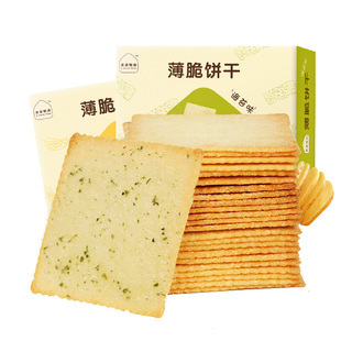 亲亲 薄脆小饼干 308g*1盒 两口味可选 *2件