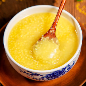山西特产 桃河谷 绿色食品认证黄小米 400g/袋 熬出的米油称代参汤
