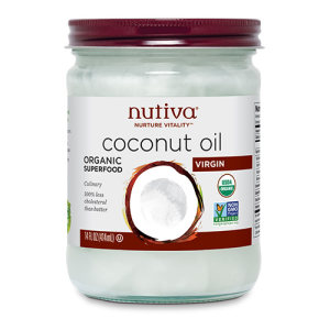 连续10年美国椰子油销量第一 原装进口 优缇Nutiva 有机初榨椰子油 414ml