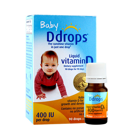 88VIP： Baby Ddrops 婴儿复合维生素D3滴剂 400IU 90滴*2瓶