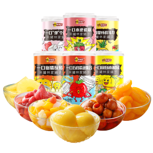 可口可乐供应商 林家铺子 水果混合罐头 425g*6罐