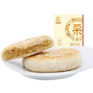 厦门特产 同栗家 板栗饼 132g*4件 回味无穷