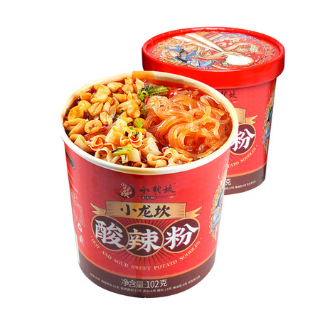 小龙坎 红薯粉丝酸辣粉 102g*6桶