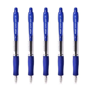 PILOT 百乐 BPGP-10R-F 按制圆珠笔 蓝色 0.7mm 5支/袋 *5件