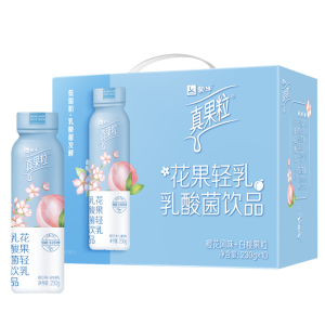 蒙牛 真果粒 花果轻乳乳酸菌饮品 
 230g*10瓶 樱花白桃味
