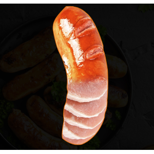 罗名宇 99%含肉纯猪肉烤肠 品质好肠 10根/1.4斤