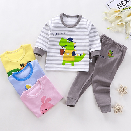 乖布童 儿童纯棉家居服套装