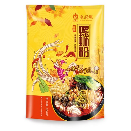 皇冠螺 柳州螺蛳粉 300g*3袋 *2件