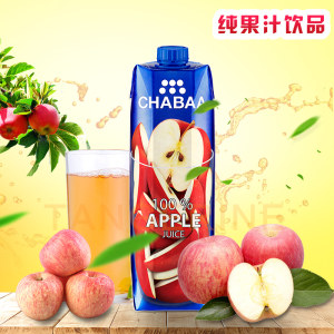 特价不临期 泰国航空专用 CHABAA 100%果汁 1Lx2盒