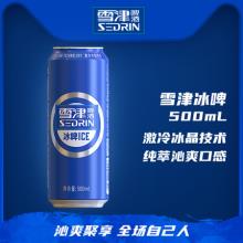 百威英博旗下 Sedrin 雪津 蓝冰啤酒500ml*12听整箱