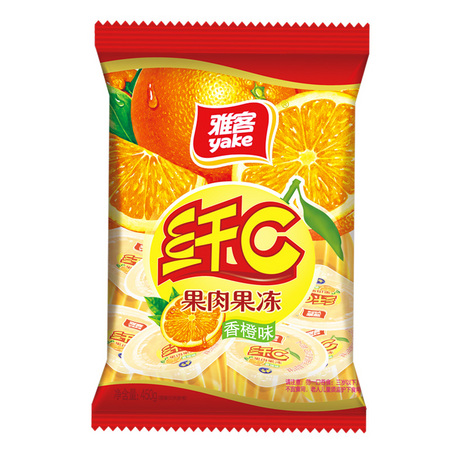 雅客 纤C果肉果冻 450g *2件