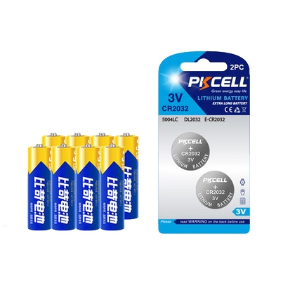Pkcell CR2032纽扣电池2粒+7号电池8节