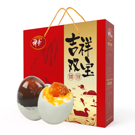 有券的上：神丹 松花皮蛋10枚+咸鸭蛋10枚 *4件