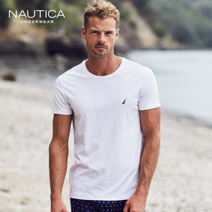 美国 诺帝卡 Nautica 男士高支精梳棉弹力T恤