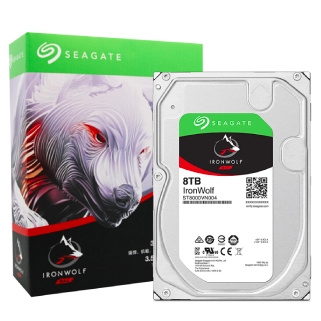 SEAGATE 希捷 酷狼 7200RPM 256MB SATA NAS机械硬盘（8TBST8000VN004）
