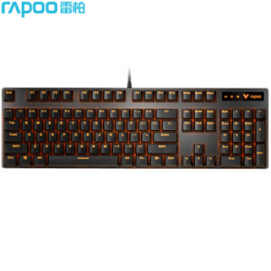 RAPOO 雷柏 V500PRO单光版 机械光键盘 黑色 青轴