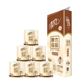 88VIP：清风 原木纯品 卷纸 3层*270段*27卷 *4件
