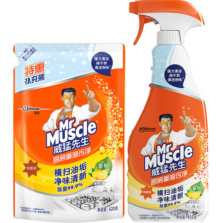 Mr Muscle 威猛先生 厨房重油污净 875ml