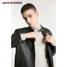 白菜！JACK JONES 杰克琼斯 绵羊皮革立领男士皮衣 