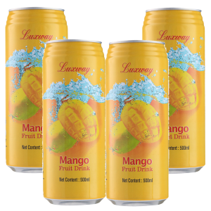 马来西亚进口 乐卡斯 0脂肪芒果汁饮料 500ml*4瓶
