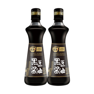 惊喜入手 生生酱园&天猫精灵 非转黑豆生抽酱油500ml*2瓶 9.9元包邮