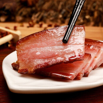 京东PLUS会员：昊援 农家柴火烟熏五花老腊肉 500g*3袋