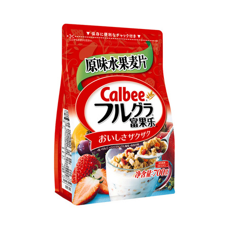刚需可入、百亿补贴：Calbee 卡乐比 进口富果乐即食水果麦片 700g新包装