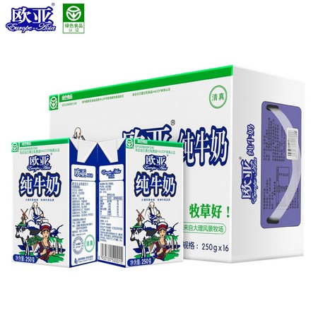 Europe-Asia/欧亚 营养早餐奶 250g*16盒