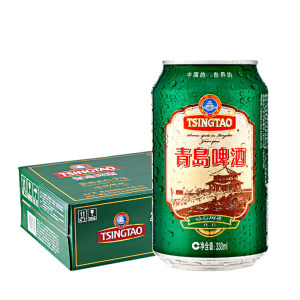 青岛啤酒 栈桥风光系列 330ml*24瓶 一厂出品 84元包邮