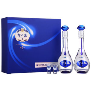 洋河 蓝色经典 梦之蓝M3 52度 浓香型白酒 500ml*2瓶 礼盒装