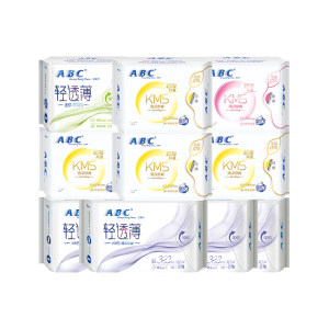 ABC 棉柔日夜组合卫生巾 10包整箱