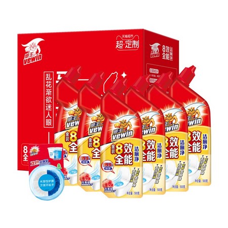 88VIP：vewin 威王 洁厕液 500g*6瓶 *2件