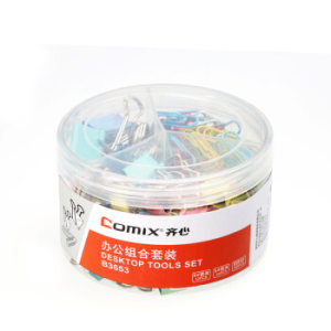 Comix 齐心 办公组合套装25mm/19mm曲别针 B3653 *5件