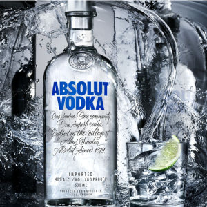 瑞典进口 ABSOLUT 经典原味 绝对伏特加 500ml 58元包邮