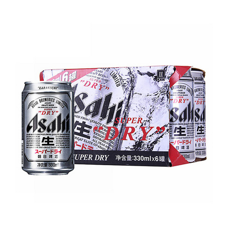 99大促、99美酒节：Asahi 朝日啤酒 超爽系列罐装整箱 330ml*6罐 *6件