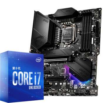 intel 英特尔 酷睿 i7-10700K 盒装CPU处理器+MSI 微星 MPG Z490 GAMING PLUS 主板 板U套装