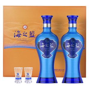 洋河 蓝色经典 海之蓝 42度 棉柔浓香白酒 520ml*2瓶 269元划算价