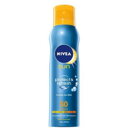 NIVEA 妮维雅 冰爽透明防晒喷雾 SPF50 200ml *2件