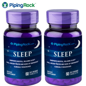 美国 PipingRock 褪黑素 60粒*2瓶 安神助眠 48元包邮