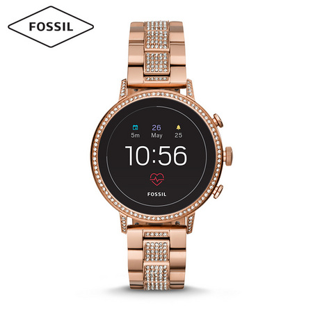 FOSSIL FTW6011 第四代触屏多功能钢带电子女表