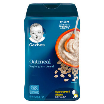 Gerber 嘉宝 婴幼儿米粉一段 进口版 227g 高铁锌燕麦味 *6件