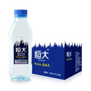 天猫超市 恒大 0糖0热量 弱碱苏打水 360ml*24瓶/箱 39.9元包邮